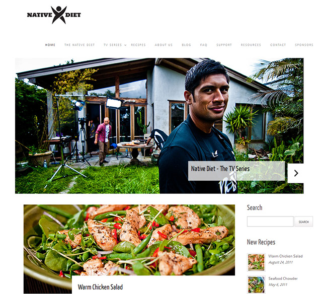 Native Diet website
